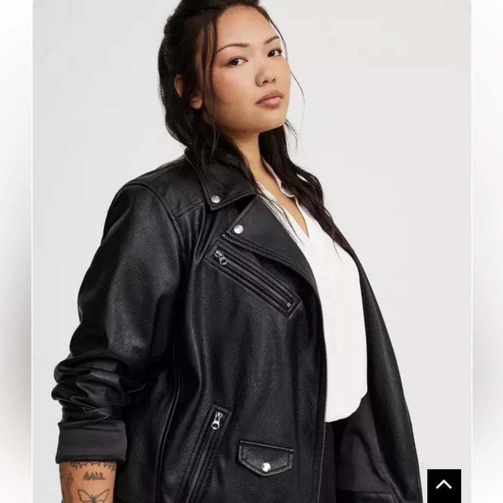 Torrid  Black Moro Leather Jacket